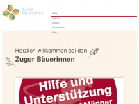 zuger-baeuerinnen.ch Webseite Vorschau