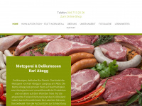 metzg-abegg.ch Webseite Vorschau