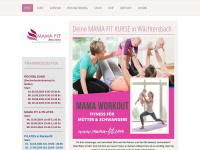mama-fit.com Webseite Vorschau
