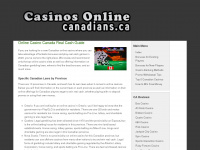 casinosonlinecanadians.ca Webseite Vorschau