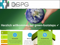 green-footsteps.de Webseite Vorschau