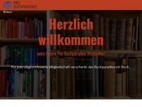 pro-buchparadies.ch Webseite Vorschau