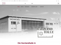 harzlandhalle.com Webseite Vorschau