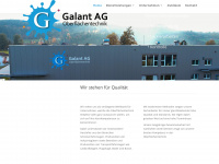 galant-ag.ch Webseite Vorschau