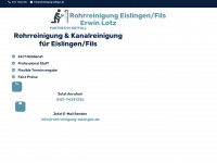 rohrreinigung-eislingen.de Webseite Vorschau