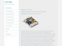 lucina-magazin.info Webseite Vorschau