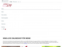 wine-love.de Webseite Vorschau