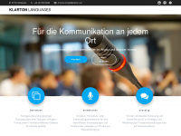 klarton-languages.com Webseite Vorschau