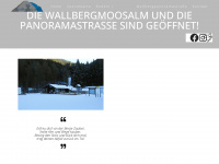 wallbergmoosalm.de Webseite Vorschau