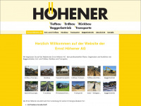 ernsthoehenerag.ch Webseite Vorschau