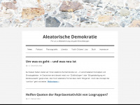 aleatorische-demokratie.de Webseite Vorschau
