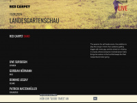 redcarpet.band Webseite Vorschau