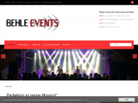 behle-events.de Webseite Vorschau