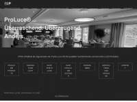 proluce.ch Webseite Vorschau