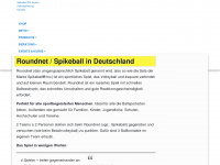 roundnet-deutschland.de Webseite Vorschau