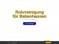 rohrreinigung-babenhausen.de Webseite Vorschau
