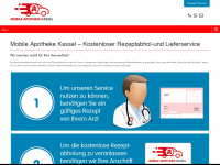 mobile-apotheke-kassel.de Webseite Vorschau