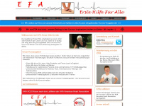 efa-erstehilfefueralle.de Webseite Vorschau