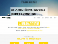 mati-trans.at Webseite Vorschau
