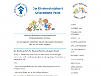 kinderschutzbund-peine.de Webseite Vorschau