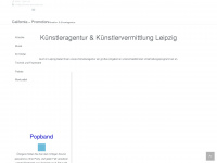 kuenstleragentur-leipzig-halle.de Webseite Vorschau