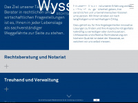 wysslaw.ch Webseite Vorschau