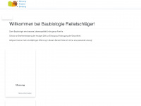 baubiologie-reitetschlaeger.at Webseite Vorschau