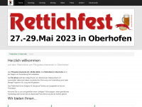 rettichfest.de Webseite Vorschau