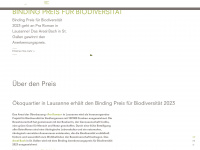 preis-biodiversitaet.ch Webseite Vorschau