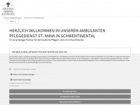 ambulanter-dienst-schwentinental.de Webseite Vorschau