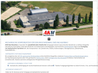 akm-maschinenbau.at Webseite Vorschau