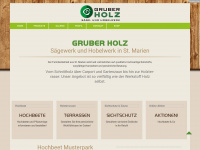 gruberholz.com Webseite Vorschau