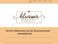 bluamawerkstatt.ch Webseite Vorschau