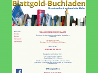 blattgold-buchladen.de Webseite Vorschau