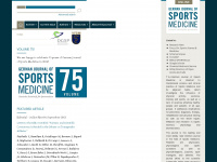 germanjournalsportsmedicine.com Webseite Vorschau