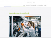 konjunkturboard.ch Webseite Vorschau