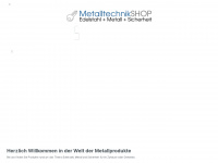 metalltechnik.shop Webseite Vorschau