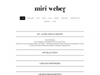 miriweber.ch Webseite Vorschau
