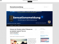 sensationsmeldung.wordpress.com Webseite Vorschau