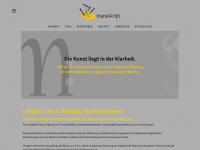 manuskriptwerkstatt.com Webseite Vorschau