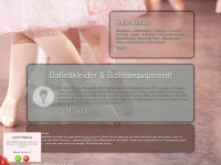 ballettkleider.de Webseite Vorschau