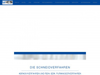 ics-wasserstrahlschneiden.de Webseite Vorschau