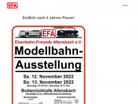 eisenbahnfreunde-allensbach.de Webseite Vorschau