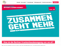 berliner-krankenhausbewegung.de Webseite Vorschau