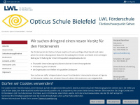 lwl-opticusschule.de Webseite Vorschau