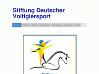 stiftung-deutscher-voltigiersport.de Webseite Vorschau