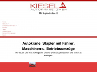 kiesel-autokrane.de Webseite Vorschau