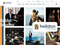 halidonmusic.com Webseite Vorschau