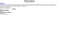 matthiasmend.ch Webseite Vorschau