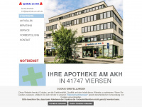 apotheke-am-akh.de Webseite Vorschau